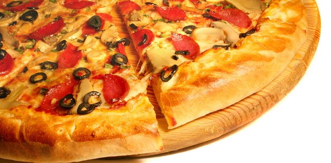 Pizza salaminoe olive