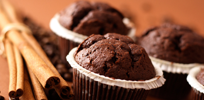 Double chocolate muffins