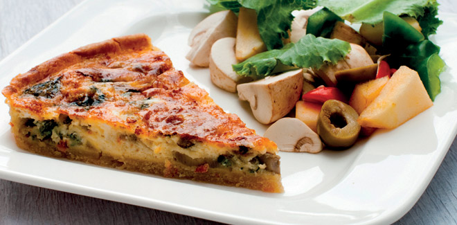 Quiche rustica con verdure autunnali