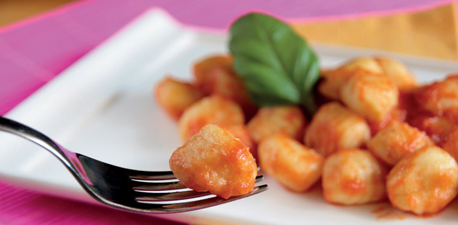 Gnocchetti con salsa di pomodoro light