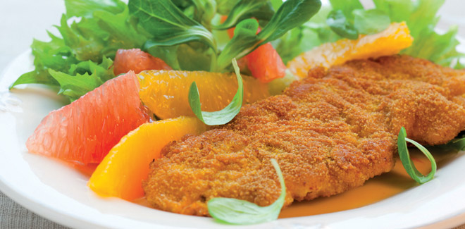 Scaloppine ai semi di sesamo