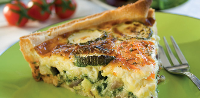 Torta salata di zucchine e parmigiano