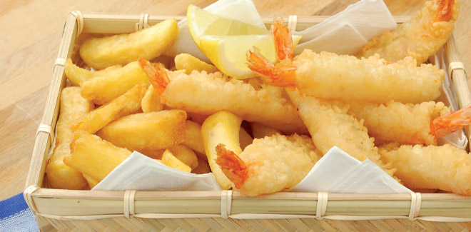 Tempura di gamberoni