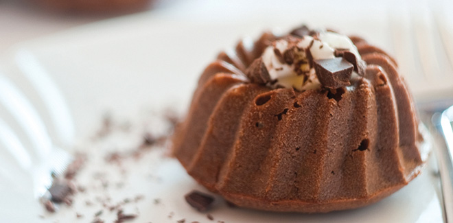 Tortino al cacao profumato all'arancia