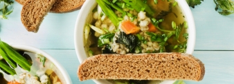 Barley soup with vegetables