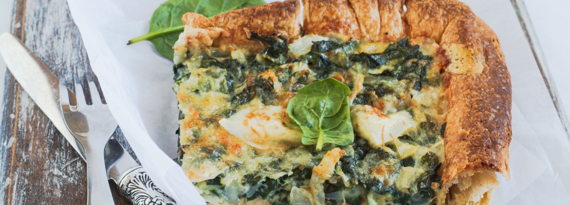 Quiche spinacci e mozzarella senza glutine