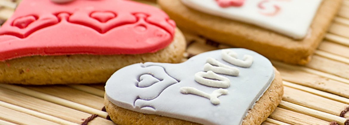 Biscotti decorati per San Valentino