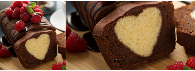 Heart sweet surprise Plumcake