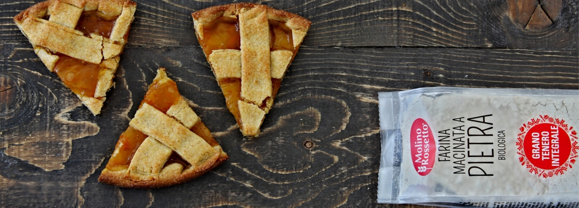 CROSTATA INTEGRALE CON CONFETTURA DI ALBICOCCHE 