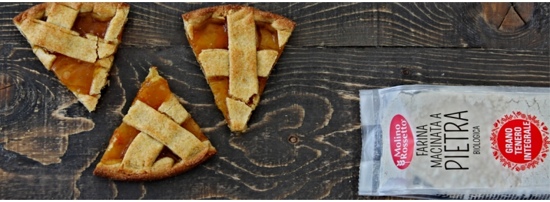 CROSTATA INTEGRALE CON CONFETTURA DI ALBICOCCHE 