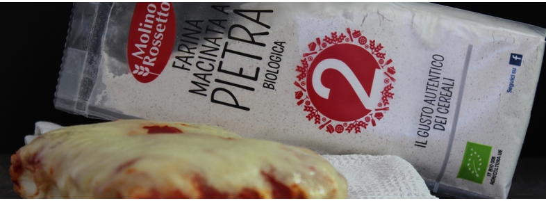 Pizza in teglia con farina macinata a pietra tipo 2