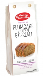 127 - PREPARATO PER PLUMCAKE E TORTA AI 5 CEREALI - 400 G -