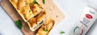 Quiche spinaci, salmone e ricotta