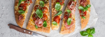 Focaccia con semola rimacinata di grano duro 