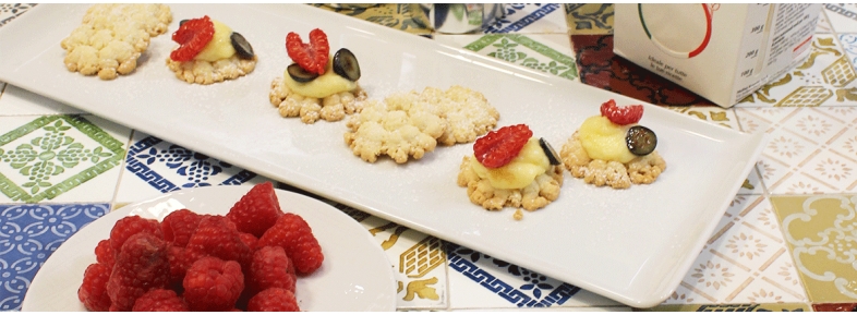 Frollini con crema pasticcera