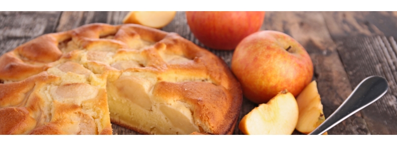 Torta di mele con farina di avena