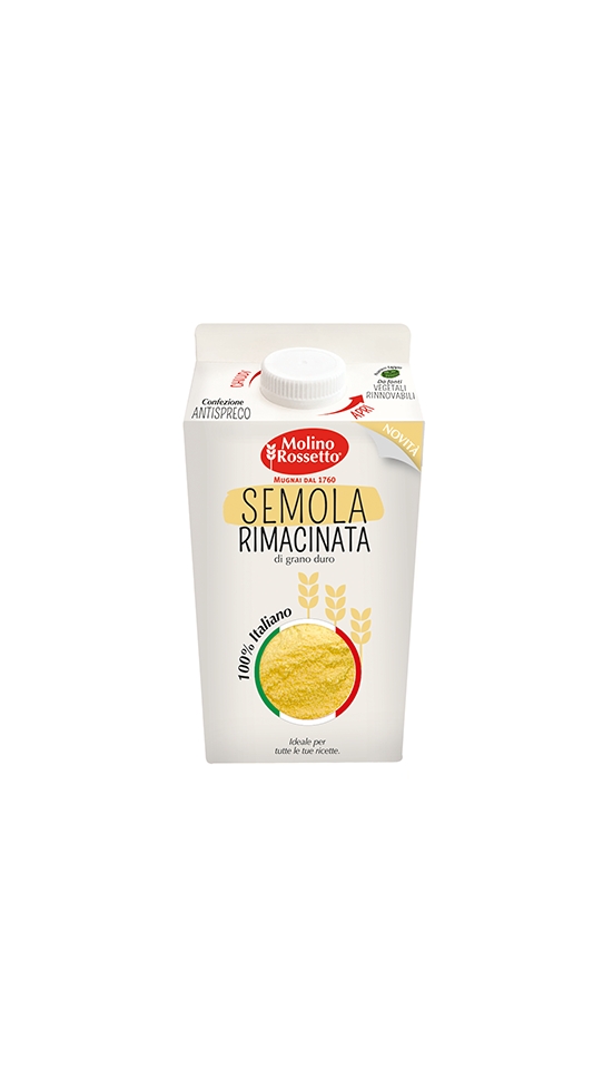 SEMOLA RIMACINATA DI GRANO DURO 100% ITALIANO - BRIK - 750 G 