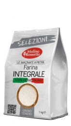 47 - Farina di grano tenero INTEGRALE macinata a pietra - 1kg