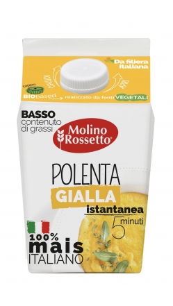 PRE-COOKED YELLOW POLENTA 100% ITALIAN 750 G