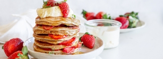 PANCAKES INTEGRALI SENZA UOVA