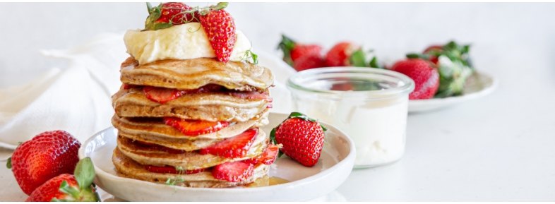 PANCAKES INTEGRALI SENZA UOVA