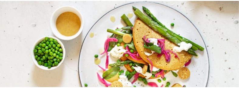 Crêpes con farina di ceci con verdure Senza Glutine