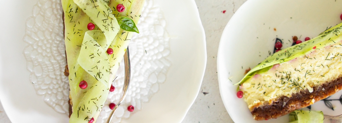 Cheesecake salata con pomodori Senza Cottura 