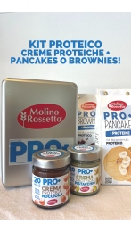 KIT CREME PROTEICHE E PREPARATO PER PANCAKES O BROWNIES