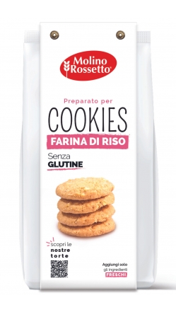 123 - PREPARATO PER COOKIES con farina di riso - senza glutine - 300 g