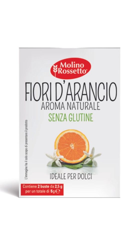 74 - AROMA FIOR D'ARANCIO - SENZA GLUTINE - 2 BUSTE PER 2,5 G -