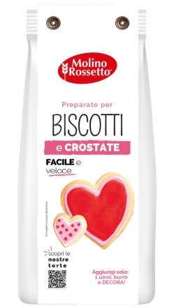 Preparato per biscotti e crostata a cuori - 400 GR