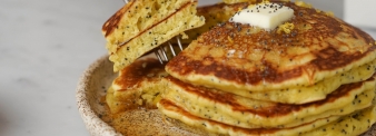 PANCAKES LIMONE E SEMI DI PAPAVERO 