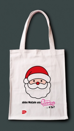 SHOPPER DI COTONE "NATALE" ZERO SBATTI SHOPPER DI COTONE "NATALE" ZERO SBATTI