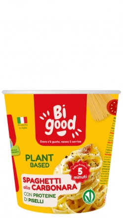 CUP BIGOOD VEGETABLE CARBONARA SPAGHETTI - 70 GR